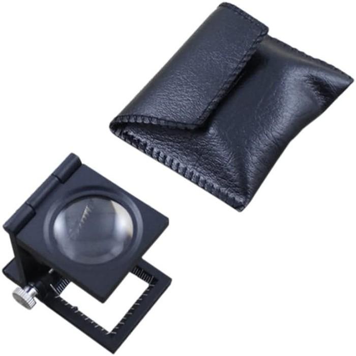 

KACA PEMBESAR LIPAT - FOLDING MAGNIFIER SCALE 10X 10x QC KAIN, UANG