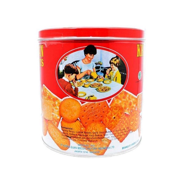 

khong guan 650 gr 1 dus isi 6 kaleng