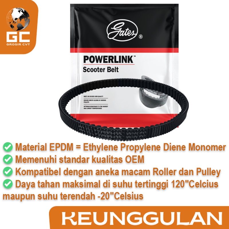 Van Belt V Belt Vanbelt Beat Scoopy Spacy Karbu KVY Gates Powerlink