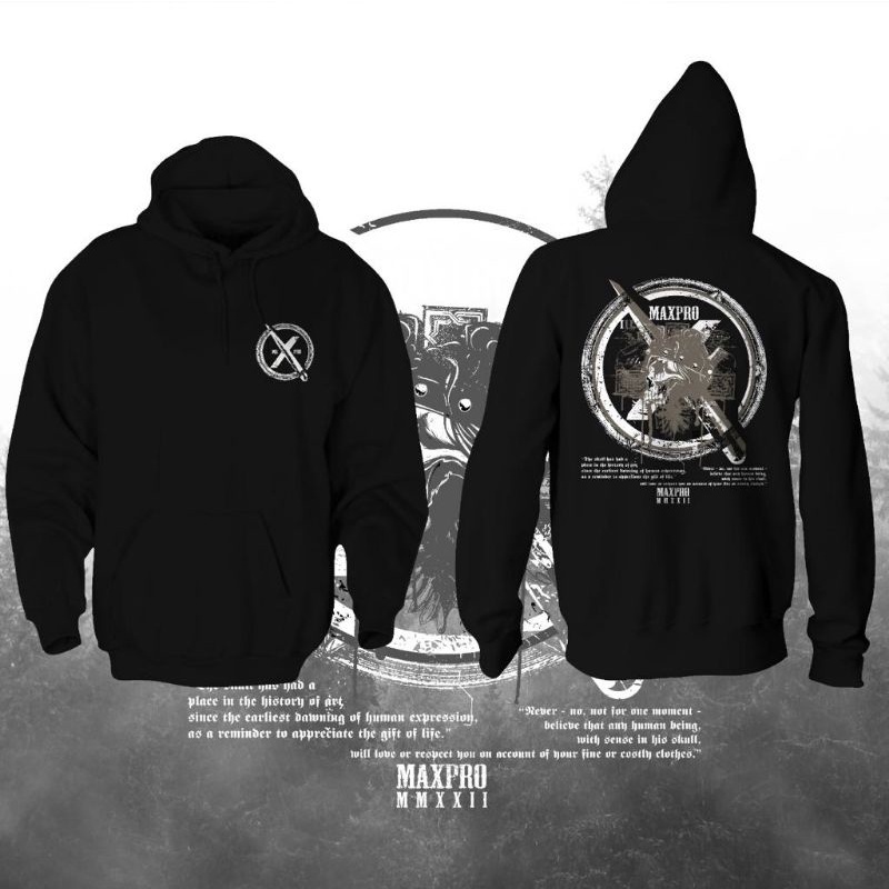 HOODY MXPRO HITAM SABLON HOODY MURAH