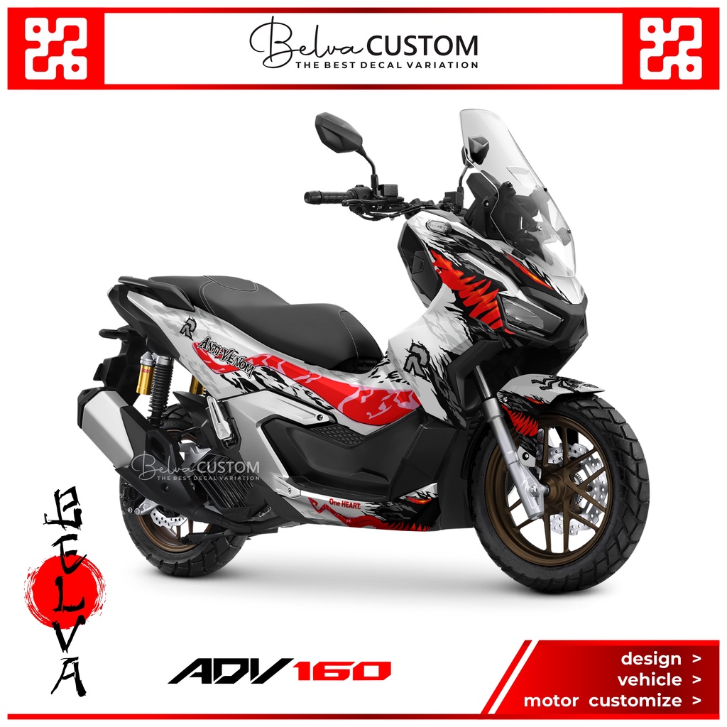 Decal Fullbody ADV 160 Livery Antivenom - Stiker Motor Honda ADV 160 Baru Design Custom - Stock Deca