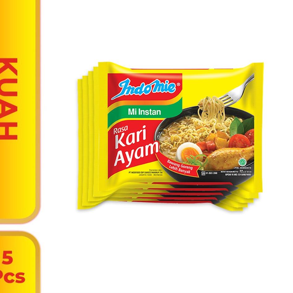 

Pilih Ini 5 Pcs - Indomie Kuah Kari Ayam