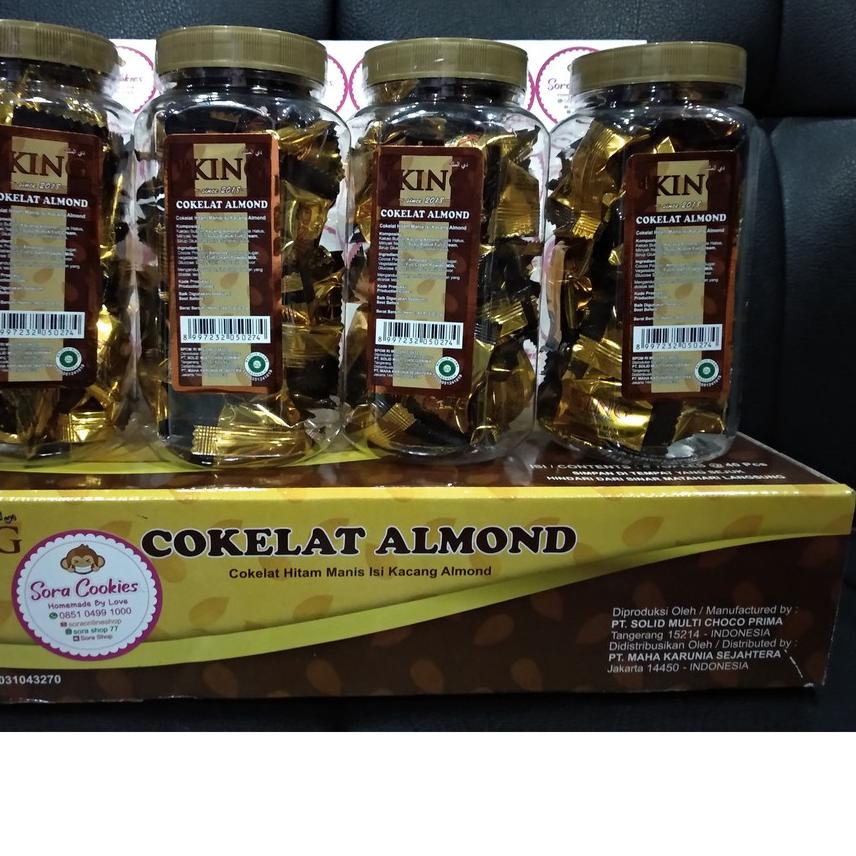 

✥ 1 Dus (Isi 4 toples) Coklat Almond d' KING ☺