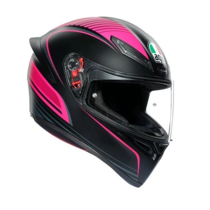 Agv K1 Warm Up Black Pink | Helm Motor Full Face | Original Agv Storfeecaa