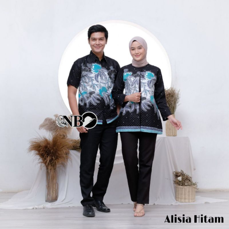 COUPLE BATIK NEW HEM BLUS BLOUSE TRENDING INTERNATIONAL COUPLE