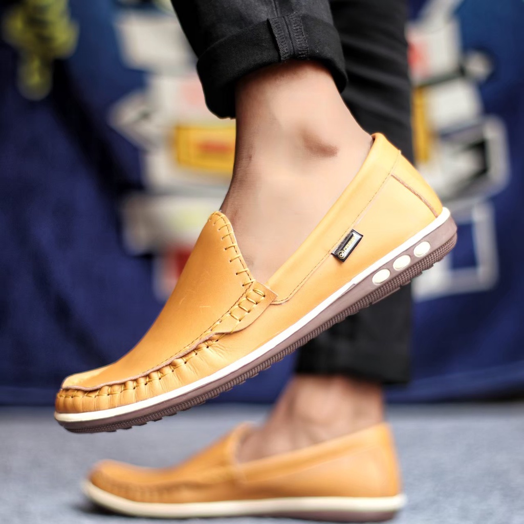 SEPATUS LIP ON PRIA DEWASA KULIT FORMAL CASUAL SLIP ON PRIA KERJA KANTOR GURU PNS PESTA RESMI NYAMAN || SepatuFormal Kulit PRIA Pentofel PANSUS
