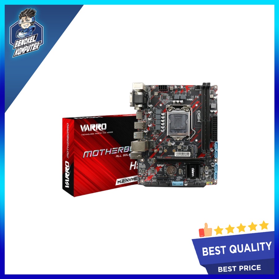 Motherboard Varro H510M Micro ATX - Intel H510, LGA 1200, DDR4, M.2 NVMe