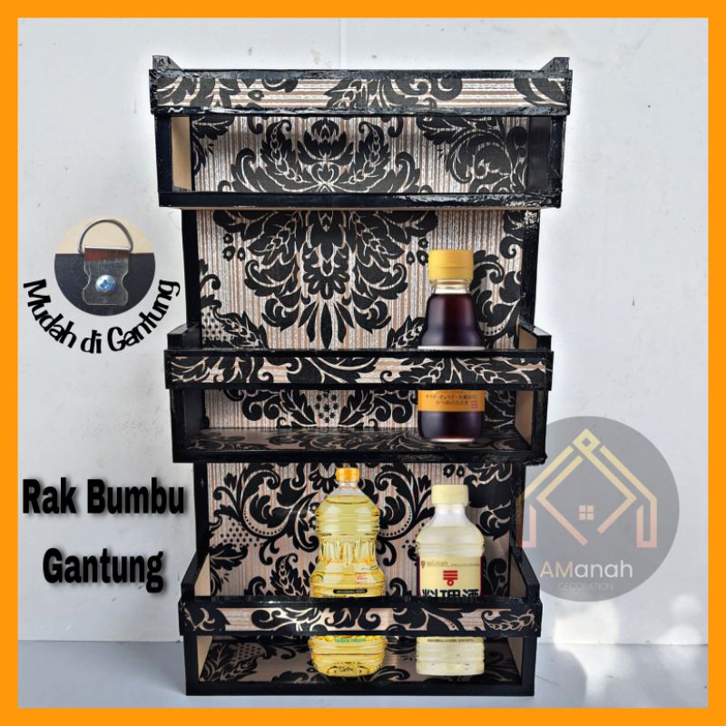 [COD] RAK DAPUR MINIMALIS - RAK GANTUNG DAPUR - RAK BUMBU SERBAGUNA - RAK KOSMETIK