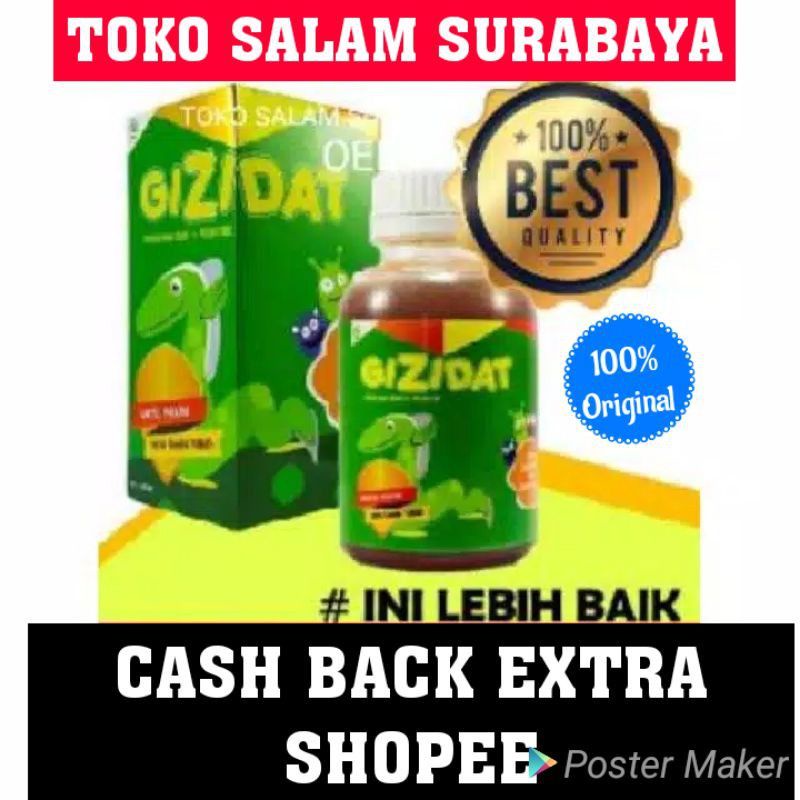 Gizidat Madu Gemuk Anak Original Nutrisi Ekstrak Ikan Sidat Penambah Nafsu Makan - Toko Salam Suraba