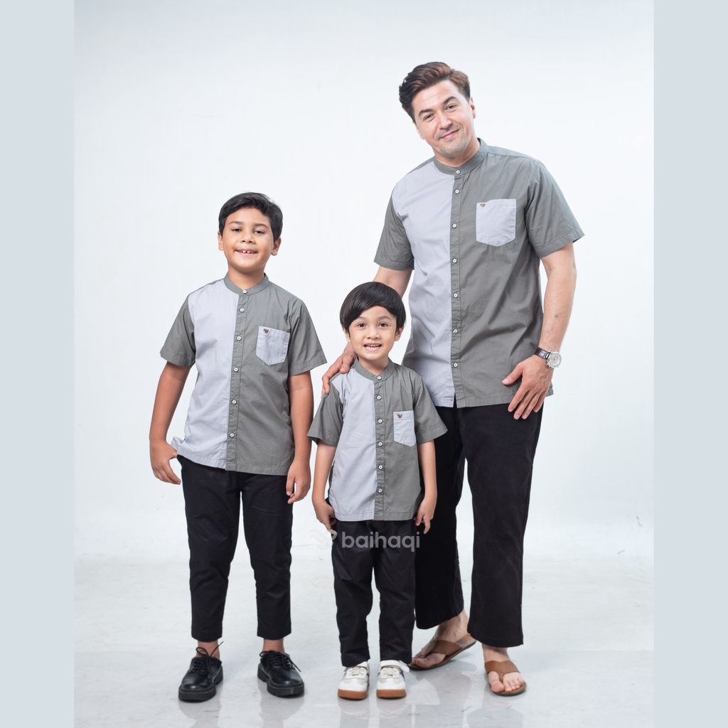 Baihaqi Kemko Couple Sakha Army Lengan Pendek BAKP53E