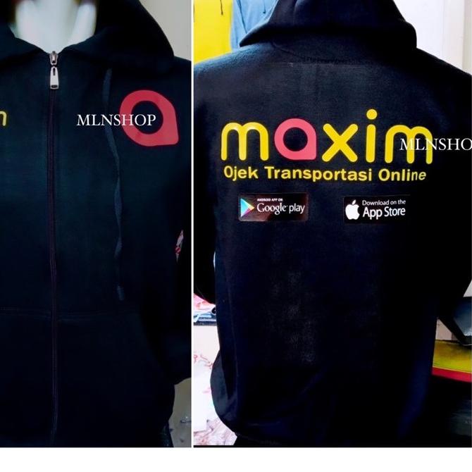 ❋ Jaket Sweater MAXIM TERBARU Ojek Transportasi Online KUALITAS TERBAIK ➮