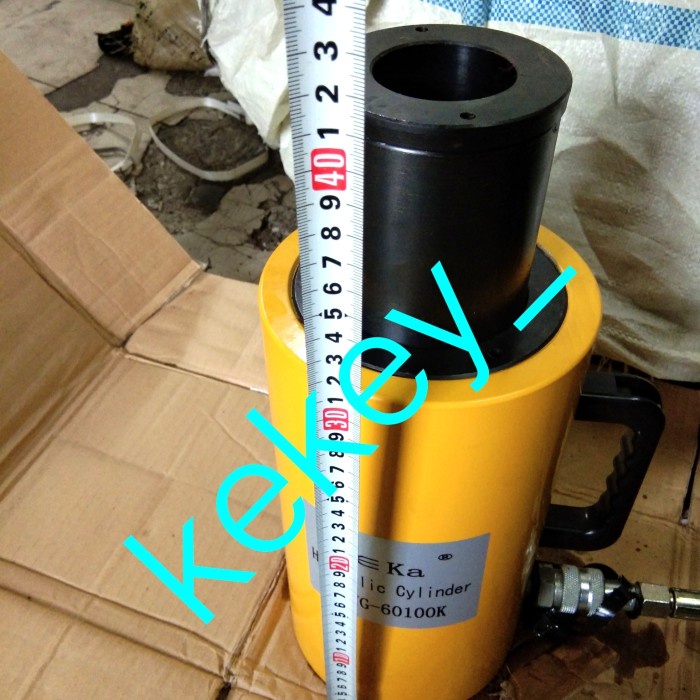 Terlaris Bending Hollow Plunger Hydraulic Silinder Dongrak Hidrolic Silider 60 Ton