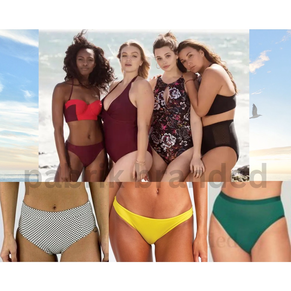 pabrik branded swimwear bikini top bottom baju celana rok renang wanita girl perempuan atasan sexy s