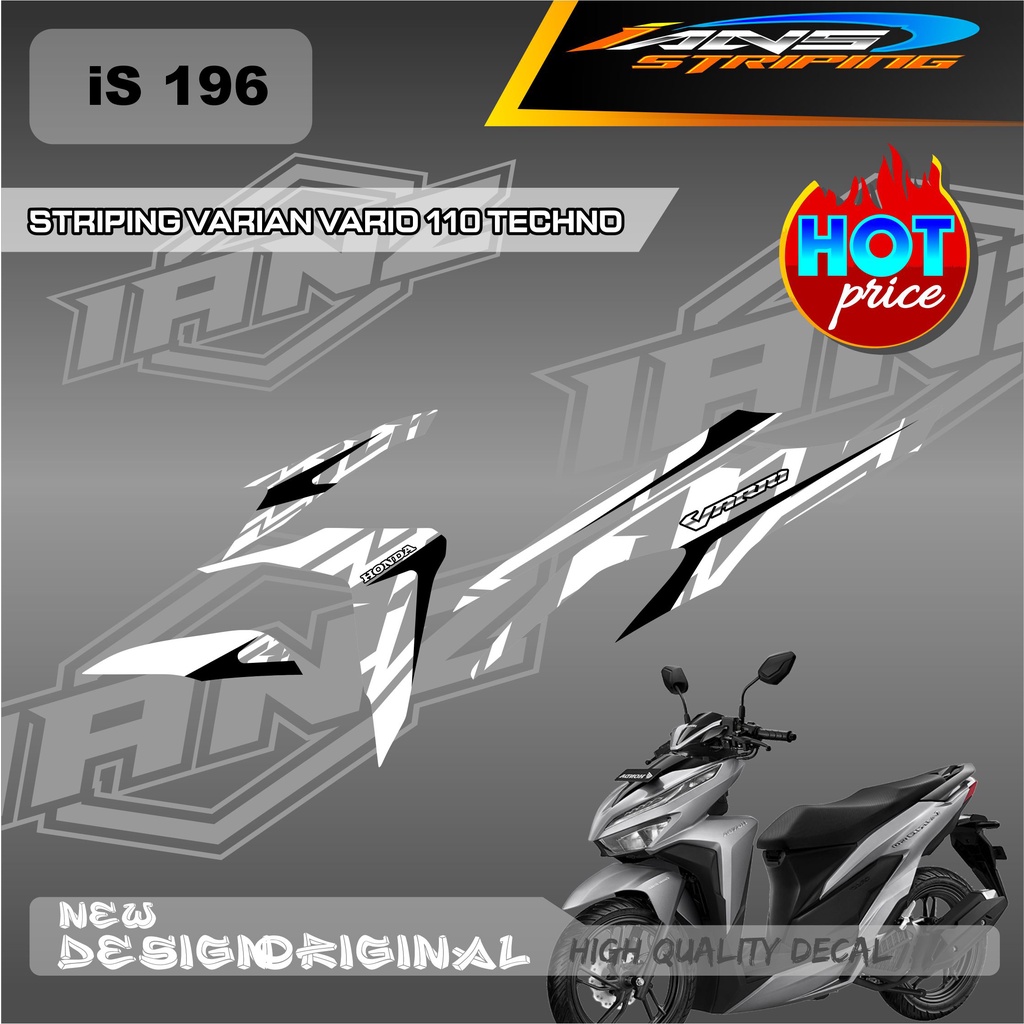 STIKER SEMI FULL BODY VARIO 110 125 &amp; 150 CUSTOM VARIAN WARNA SIMPEL / STIKER DECAL VARIO TECHNO 110 / STIKER KERETA VARIO IS196