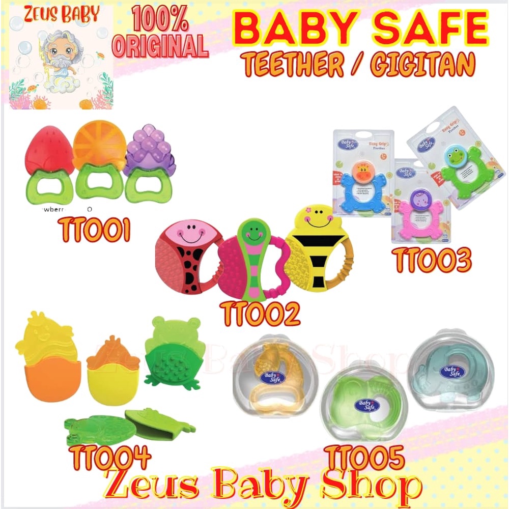 Baby Safe teether TT001 / TT002 / TT003 / TT004 / TT005 Teether Gigitan Bayi