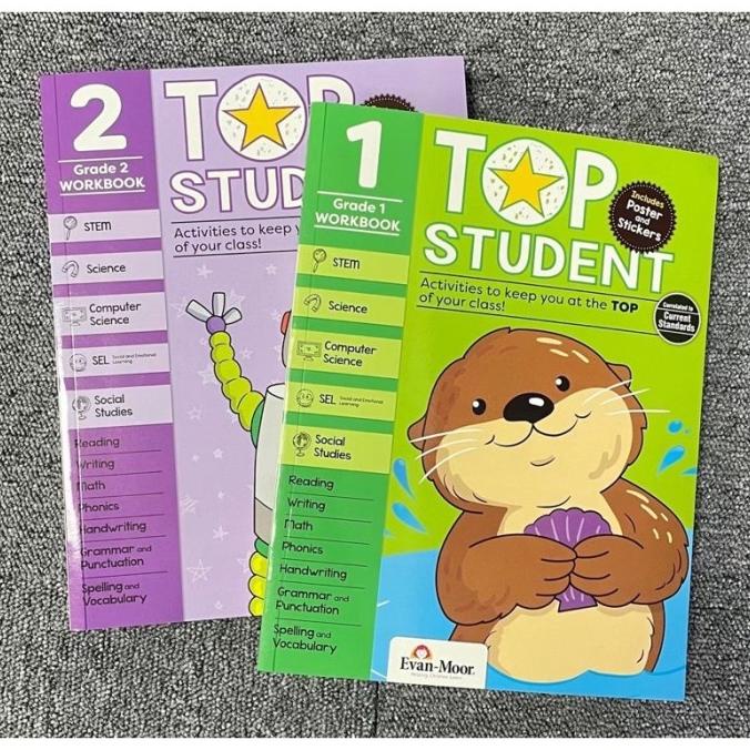 

Buku Edukasi Anak Top Student Activity Book Grade 1 Grade 2 Evan Moor