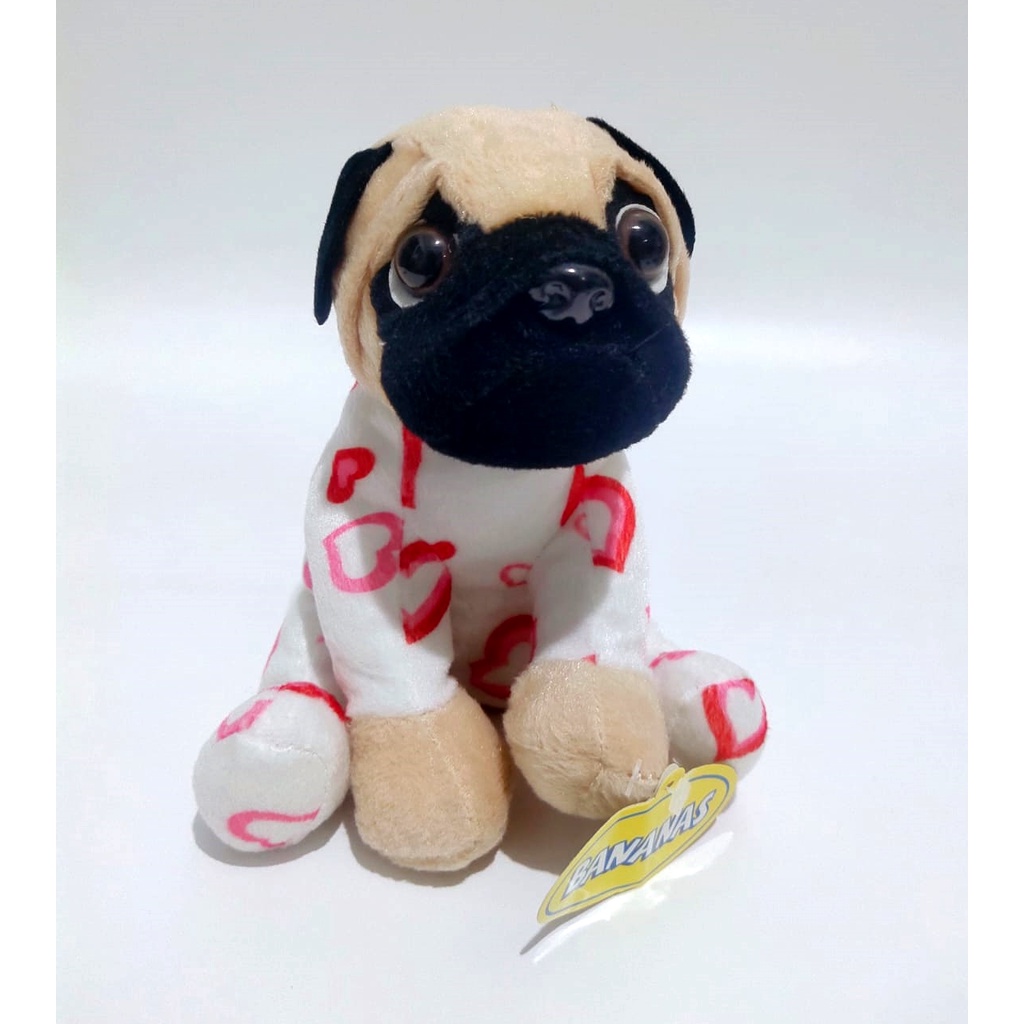 Boneka Pug Bulldog Angel Original PAWS Dog Plush Doll