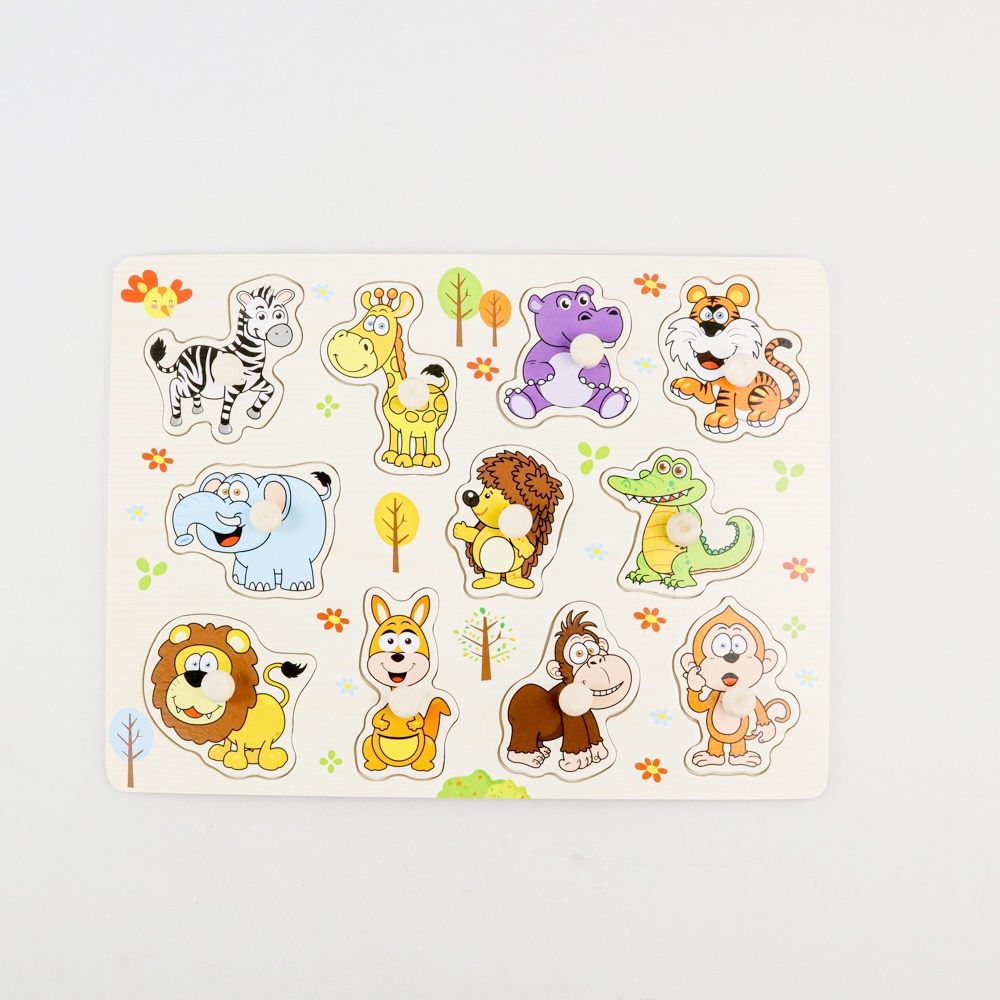 Mainan Edukasi Kayu Bayi Anak Wooden Baby Educational Model Hewan