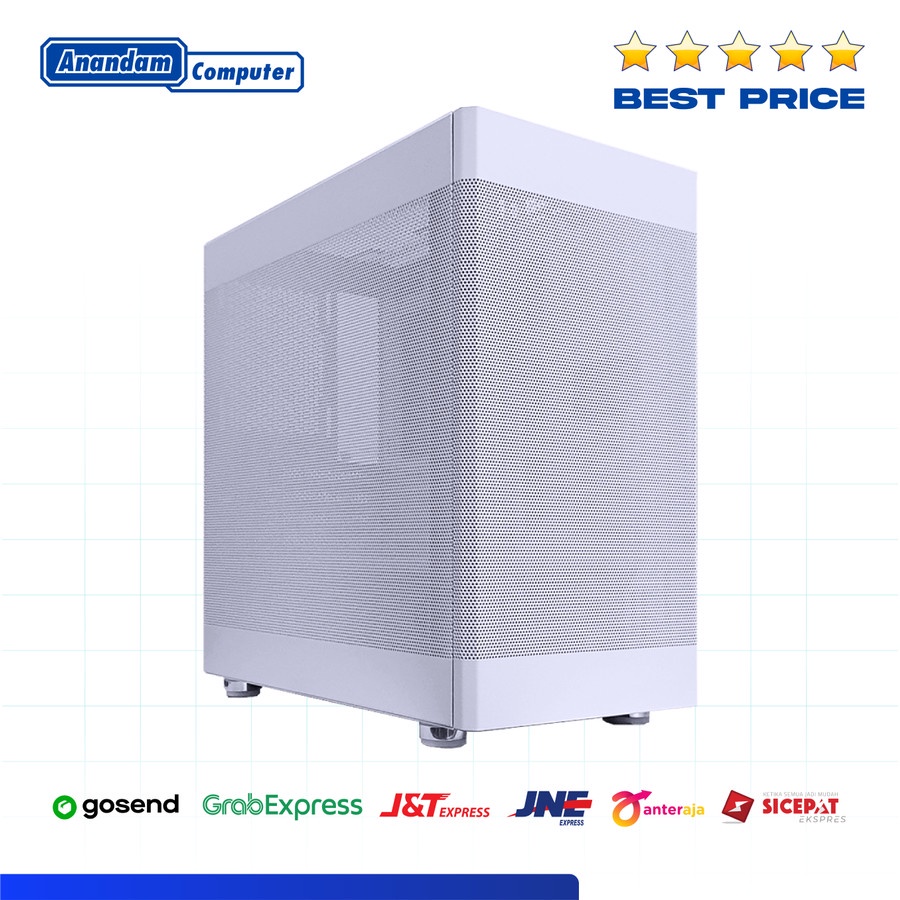 CUBE GAMING AVENT WHITE - All White Inside FULL MESH