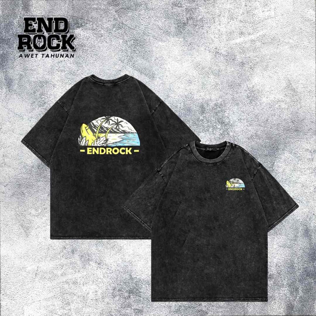 Kaos Oversize Wash Original Endrock Tema Beach