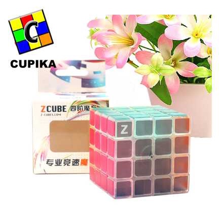 Rubik 4x4 4x4x4 ZCUBE Transparant mainan anak edukasi