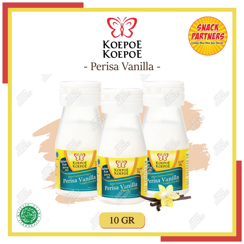 

Perisa Vanilla KOEPOE 20 GR - Bubuk Essence Perasa Vanila Vanili - Vaneli Kristal / Crystal Vanely