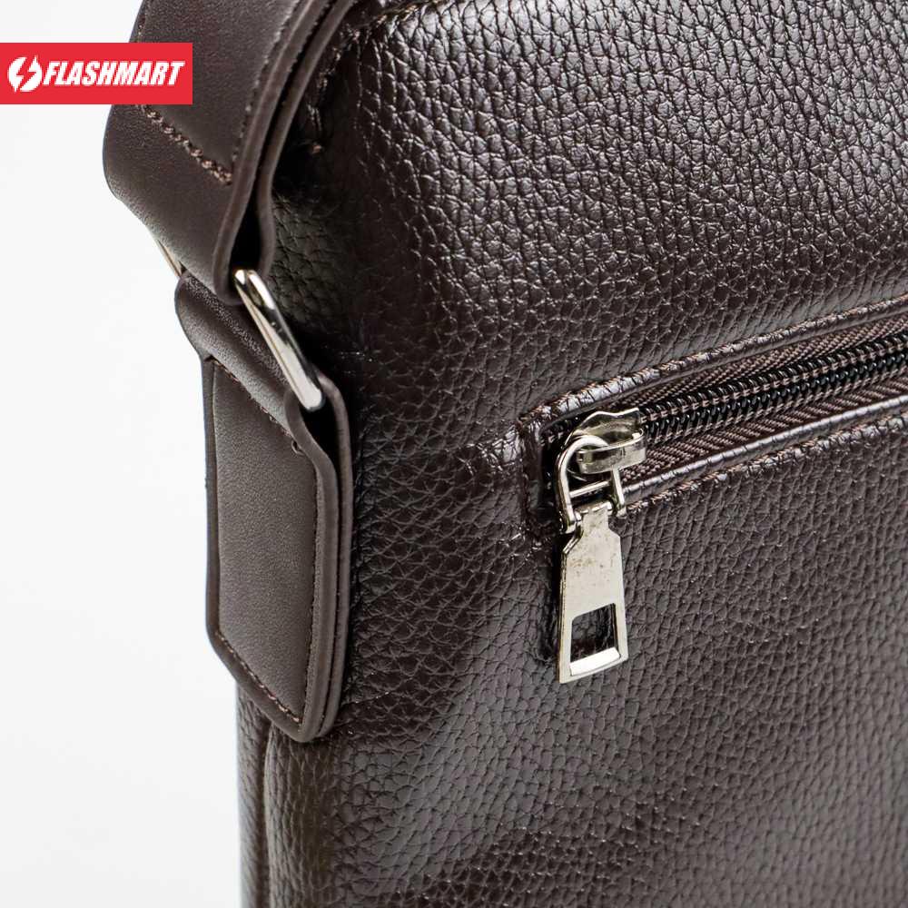 Flashmart Tas Selempang Pria Messenger Bag PU Leather - 18067