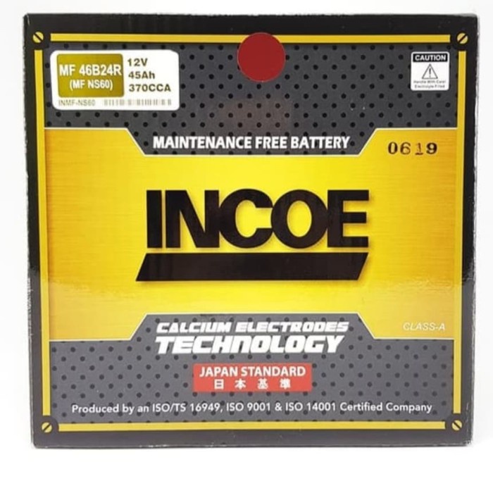 Aki Accu Mobil Suzuki Splash, Swift, Apv Ns60 Incoe Mf Aki Kering Kode 126