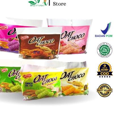 

❆ NARAYA OAT CHOCO 400g / Naraya Oat Choco Vanilla Chocolate Pandan Green Tea Sweet Potato Strawberry 400g /Naraya Oat Choco Netto 400 gr (Isi 40 pcs x @10gr) ✪
