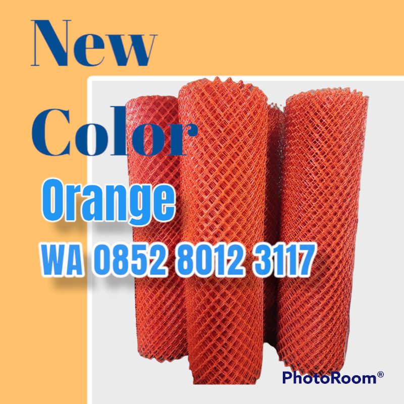 Kawat harmonika PVC  tebal ±3,5 mm Tinggi 2 m kotak 3 cm