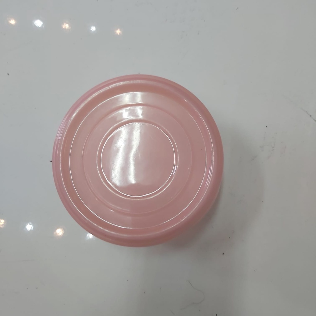 DM - Mangkok Mangkuk Kaca Bulat Tebal + Tutup Plastik 12 cm | Kotak Bekal Lunch Box Tempat Penyimpanan Serbaguna