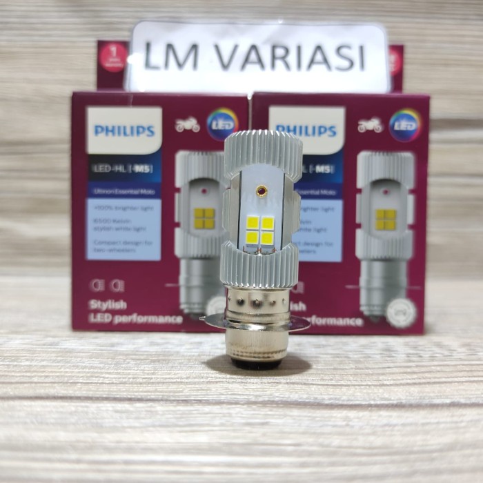 BOHLAM LAMPU DEPAN LED PHILIPS ULTINON M5 MOTOR ORIGINAL BEAT VARIO