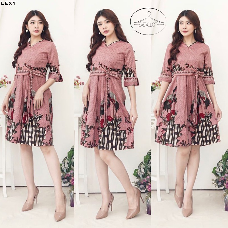 Dress Batik Wanita Terusan Wanita / Batik Wanita / Dress Batik / Dress Batik Modern / Lexy Dress / 263 JCO