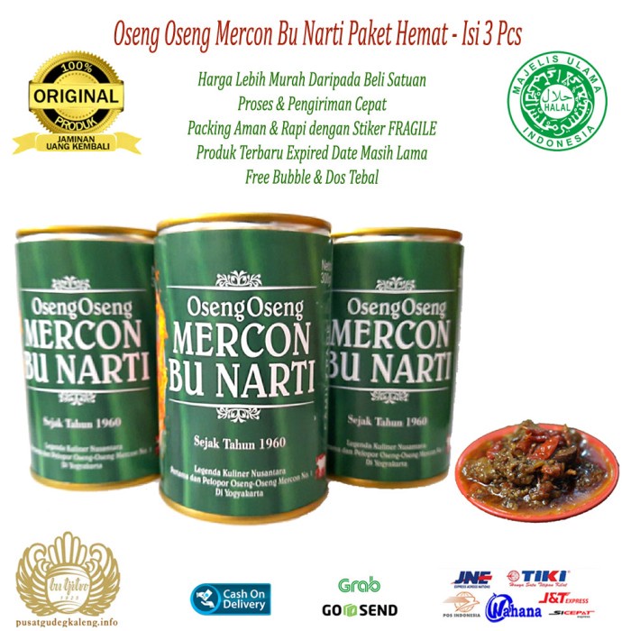 

OSENG OSENG MERCON BU NARTI PAKET HEMAT