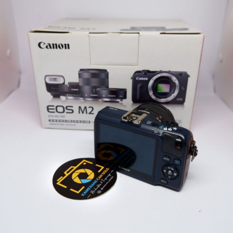 canon m2 mulus lengkap box original kamera vlog