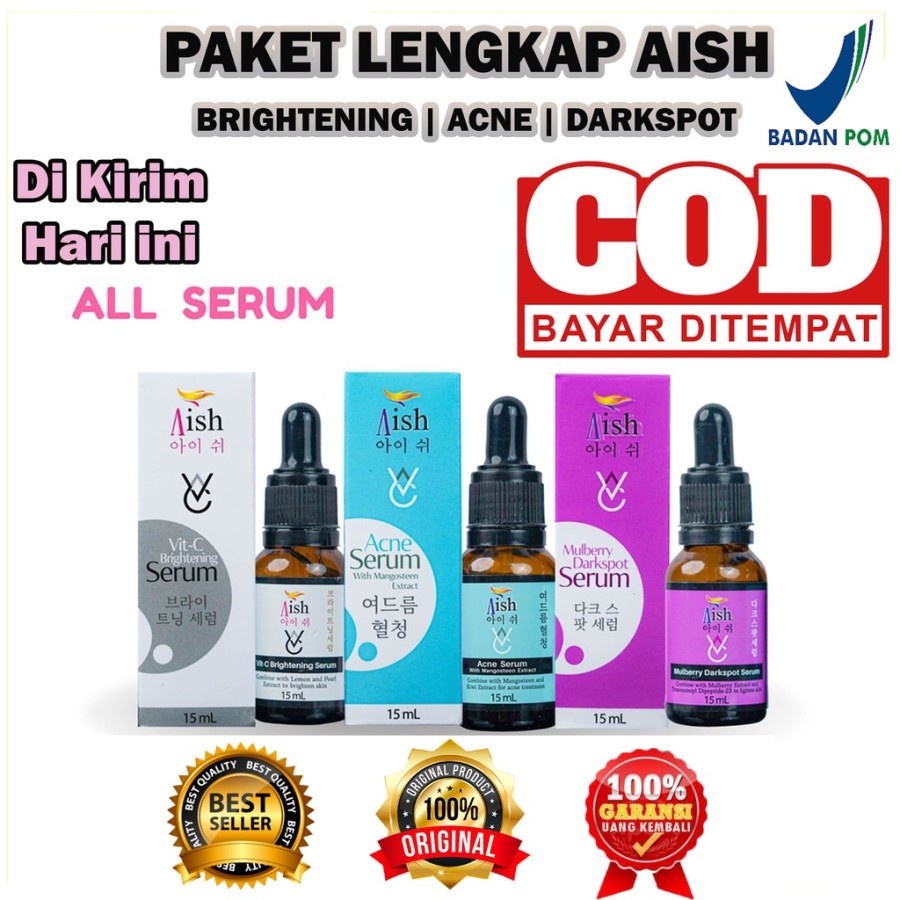 AISH Skincare / Brightening / Acne / Darkspot Serum KOREA ORIGINAL - 100% BPOM