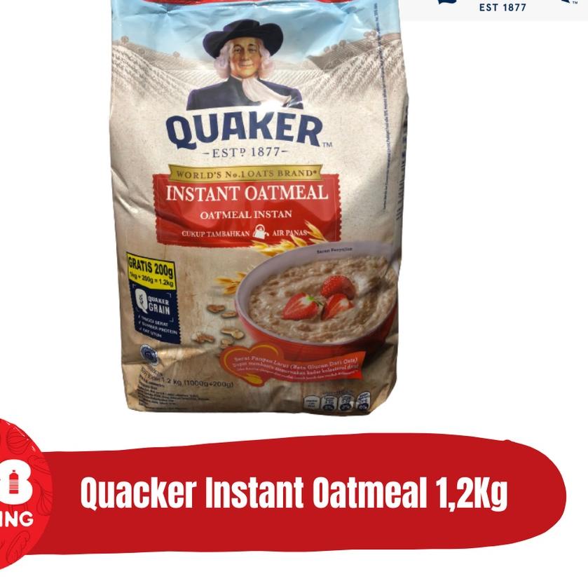

✈ QUACKER INSTANT OATMEAL/ HAVERMOUT 1,2Kg ♕