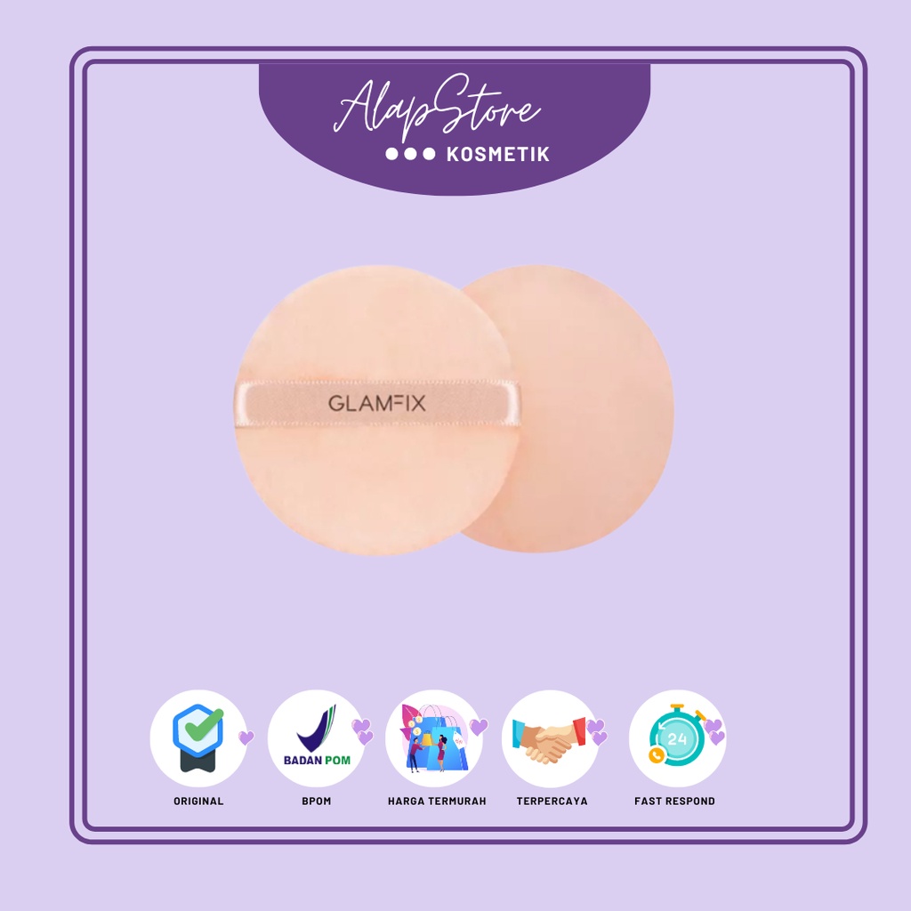 GLAMFIX Camelia Loose Powder Puff _ Spons Bedak Tabur Isi 2pcs | GLAM FIX Beauty Tools by YOU