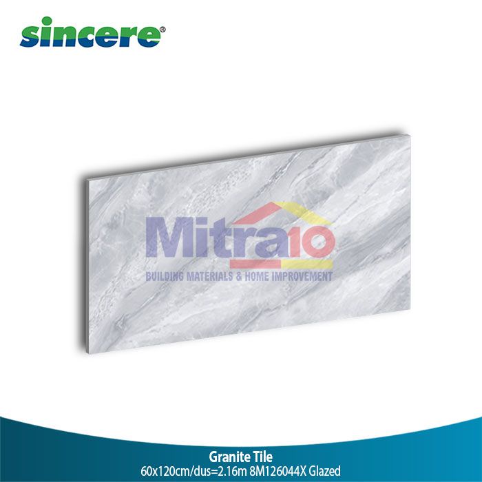Sincere Granit Lantai 60x120 Motif Marble Silver Glazed 8M126044X