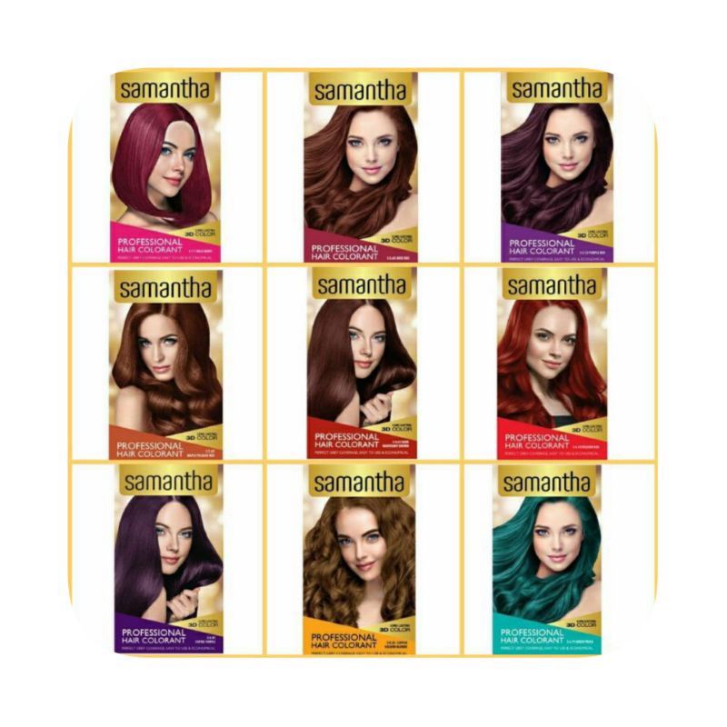 TERMURAH!! SAMANTHA CAT RAMBUT 25gr