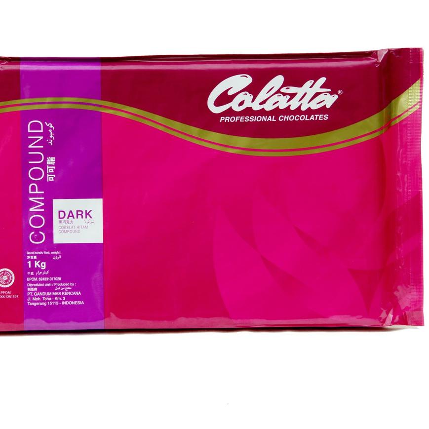 

☞ Cokelat Batang - Colatta Dark Chocolate Compound Kemasan 1kg !! ✱