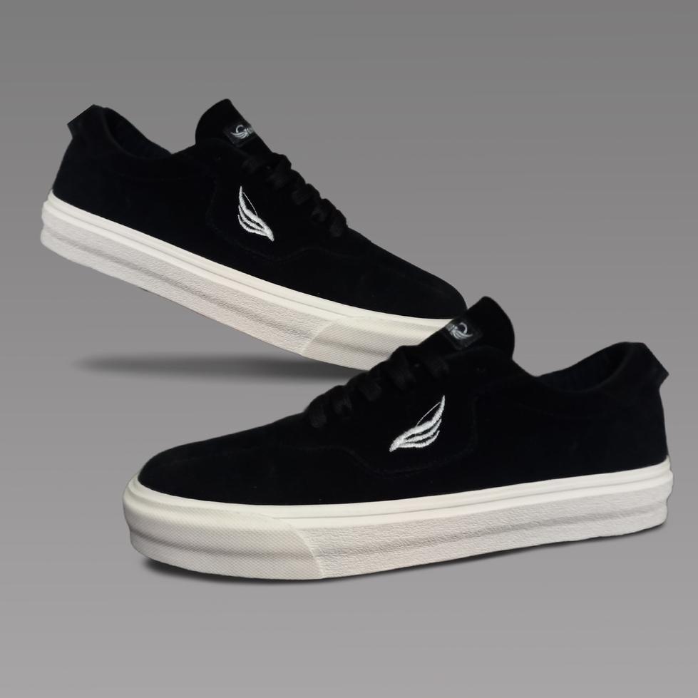 LANGSUNG ORDER Sepatu Sneakers Original Geovinco Gloves Hitam Shoes Sekolah Pria Kasual Formal Santa