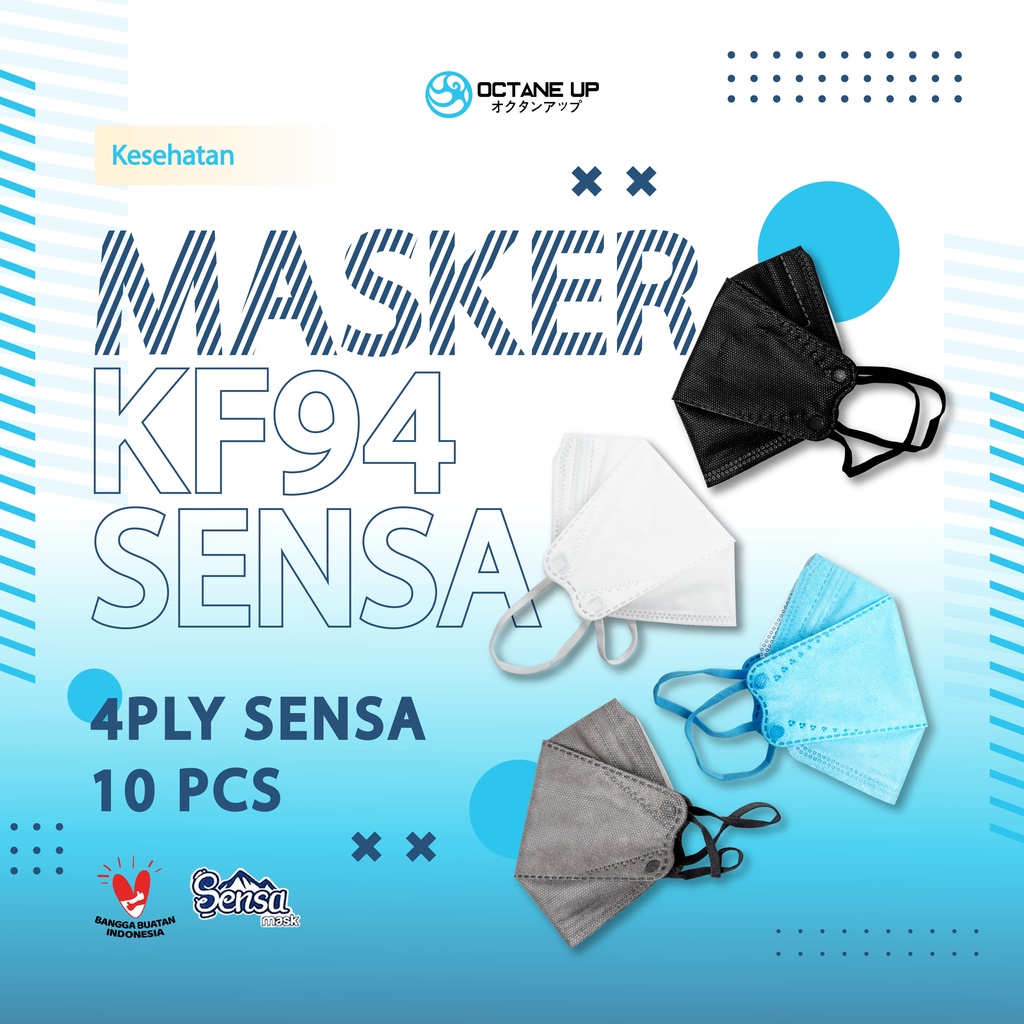 Masker Kf94 Sensa 4ply isi 10pcs