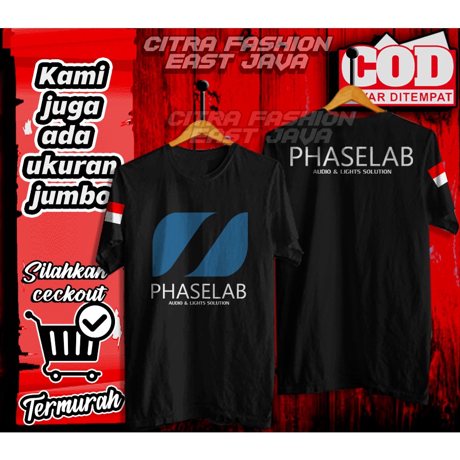 Kaos Audio & Lights Solution Phaselab T-shirt Pria Audio Sound System