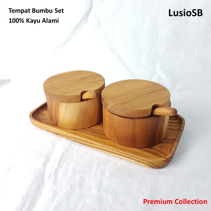 Tempat Tempat Bumbu Kayu Jati Lusiosb Kotak Garam Kotak Bumbu Dapur