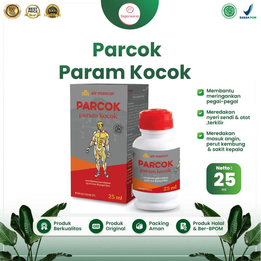 Koyo Cair obat pereda nyeri Parcok mengobati kaki terkilir keseleo. otot tegang, nyeri otot