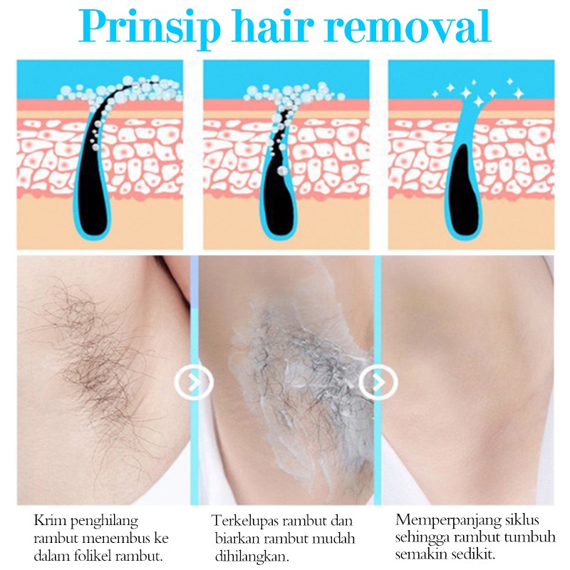 Penghilang Bulu ketiak Penghilang Bulu Baju  Hair Removal 120ml Hair Removal Spray Penghilang Bulu Kemaluan Wanita Ketiak, Dada, Kaki Dan Tangan Krim Penghilang Bulu Tidak Ada Flek Hitam