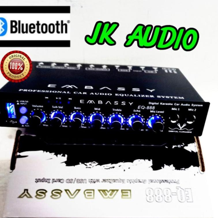 LANGSUNG ATC Pre Amp Parametrik With Bluetooth Embassy EQ 888 Parametrik Equalizer Aidio Mobiĺ Embas
