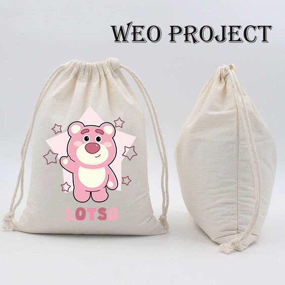 TAS SERUT KANVAS MOTIF LOTSO TOY STORY