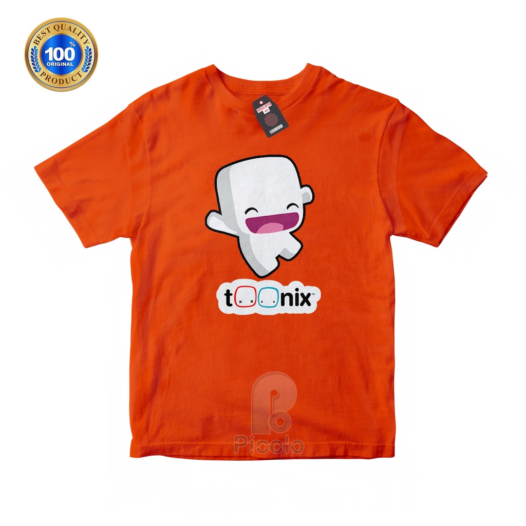 (FREE NAMA) BAJU KAOS ATASAN ANAK MOTIF KARTUN/GAME TOONIX UNISEX Bahan COTTUN